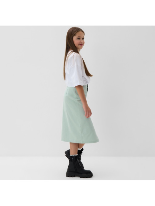 Юбка для девочки MINAKU: Jeans collection, цвет мятный, рост 146 см