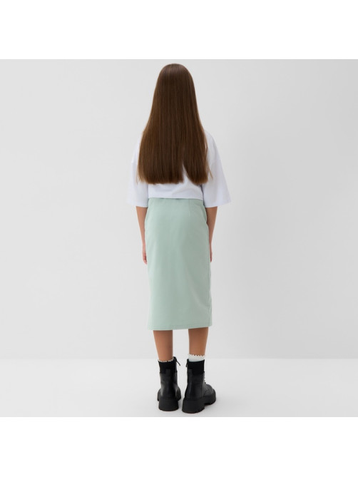 Юбка для девочки MINAKU: Jeans collection, цвет мятный, рост 146 см