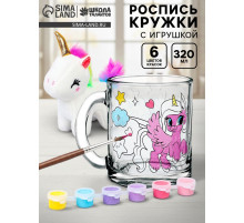 Кружка для росписи с игрушкой «Пони», краска в наборе