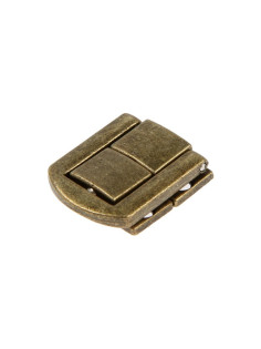 Замок-защелка на ящик ZM01, 2.5×2 см, цвет бронза, 4 шт.