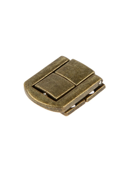 Замок-защелка на ящик ZM01, 2.5×2 см, цвет бронза, 4 шт.