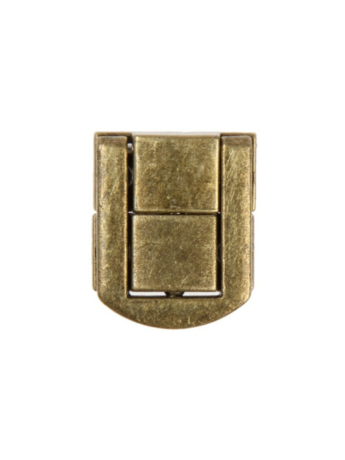 Замок-защелка на ящик ZM01, 2.5×2 см, цвет бронза, 4 шт.