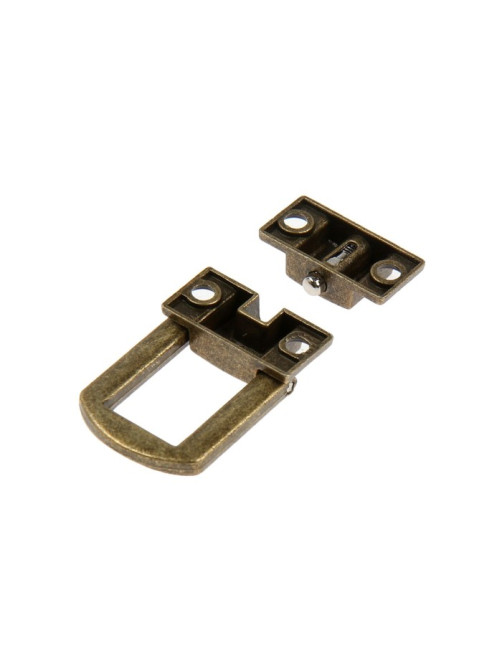 Замок-защелка на ящик ZM01, 2.5×2 см, цвет бронза, 4 шт.