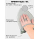 Варежка для отпаривания одежды Доляна, серая