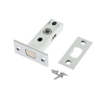 Задвижка дверная межкомнатная LOCKLAND ZDM1CP, цвет хром, стальной язычок