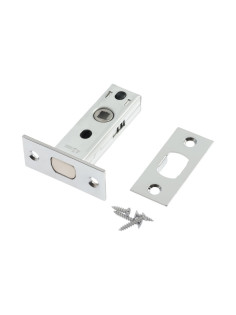 Задвижка дверная межкомнатная LOCKLAND ZDM1CP, цвет хром, стальной язычок