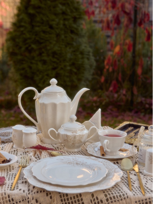 Заварочный чайник SL Home «Аманде», 1.5 л, 27.5×14×24 см, фарфор, белый