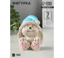 Фигурка гипс «Кролик в колпаке», 7×5.5×5.5 см, цветной