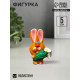 Фигурка полистоун «Зайчик с цветами», 5×3×3.2 см