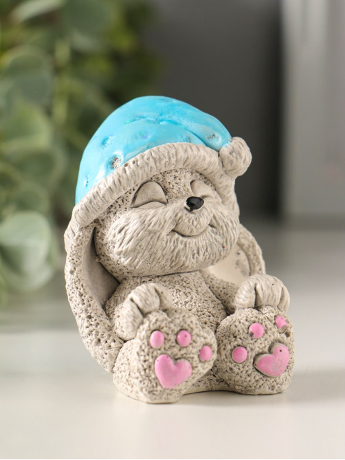 Фигурка гипс «Кролик в колпаке», 7×5.5×5.5 см, цветной