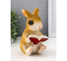 Фигурка полистоун TAKE IT EASY «Зайка читает книжку», 10×8×15 см