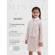 Жакет для девочки, MINAKU :Party Dress, цвет розовый, рост 122 см