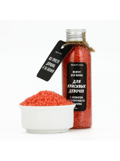 Жемчуг для ванны «Для красивых девочек», аромат малины, 80 г, BEAUTY FOX