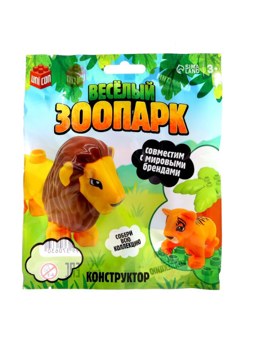 Фигурка для конструктора UNICON «Веселый зоопарк», МИКС