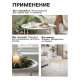 Столик журнальный «Клик Мебель», с подносом, 470×470×500 мм, цвет белый