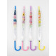 Зонт - трость полуавтоматический «Цветы», 8 спиц, R=40/58 см, d=80 см, МИКС