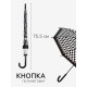 Зонт - трость полуавтоматический «Клетка», 8 спиц, R=47/55 см, d=94 см, МИКС