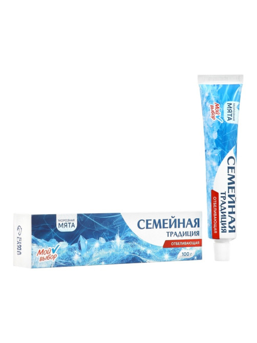 Зубная паста Семейная традиция, отбеливающая, Мята 100 г