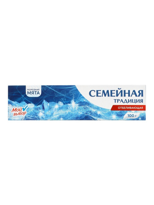 Зубная паста Семейная традиция, отбеливающая, Мята 100 г