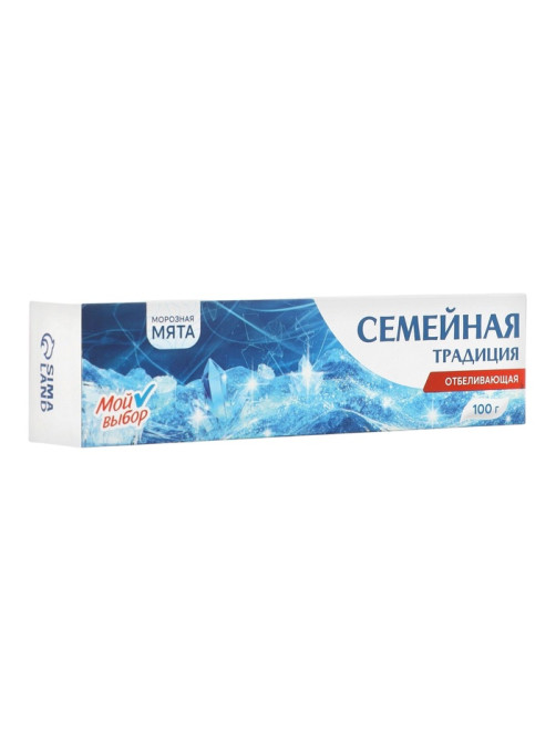 Зубная паста Семейная традиция, отбеливающая, Мята 100 г