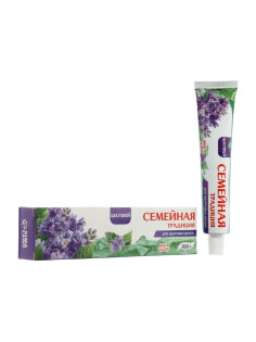 Зубная паста Семейная традиция, для здоровья десен, Шалфей 100 г